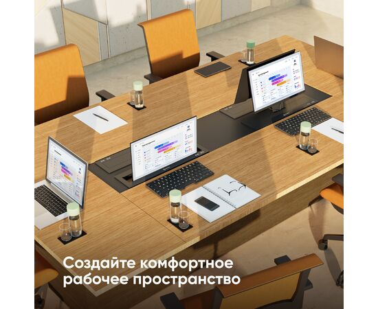 Кронштейн для мониторов Onkron NWS-SC24 черный 13"-24" макс.15кг настольный 