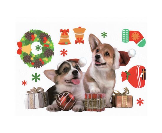  Наклейка - витражная 02 New Year (multicolor) (211371) 