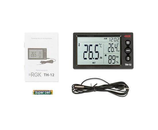  Термогигрометр RGK TH-12 (779272) с поверкой 