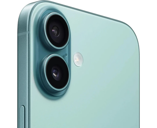  Смартфон Apple iPhone 16 MYEJ3HN/A 256Gb бирюзовый 3G 4G 1Sim 6.1" 1179x2556 iOS 18 48Mpix 802.11 a/b/g/n/ac/ax/be NFC GPS Protect 