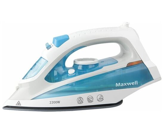  Утюг Maxwell MW-3055B белый/голубой 