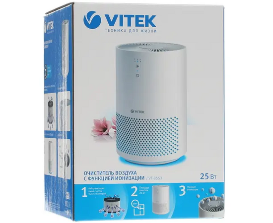  Воздухоочиститель Vitek 8553-VT-01 25Вт белый 