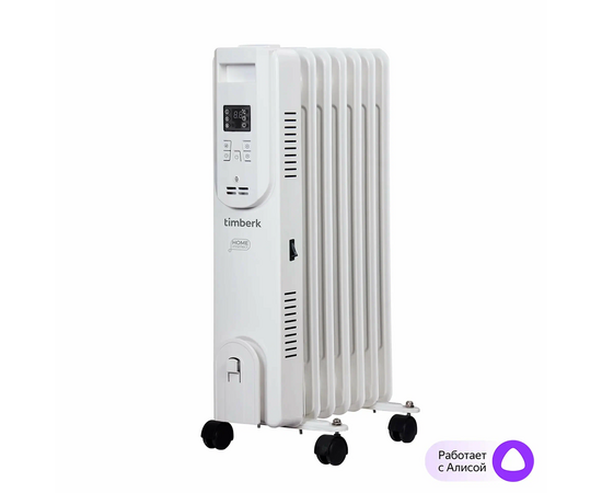  Масляный радиатор Timberk Home Intellect T-OR1507-F10E-WF белый 