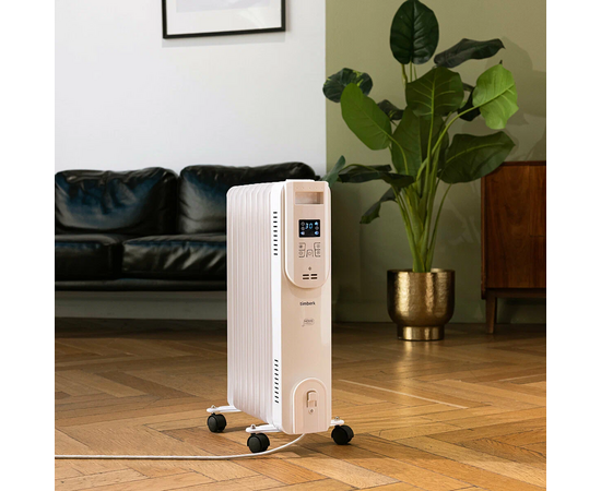  Масляный радиатор Timberk Home Intellect T-OR1507-F10E-WF белый 