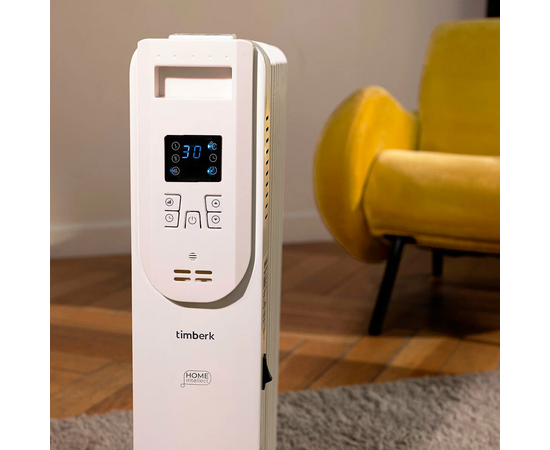  Масляный радиатор Timberk Home Intellect T-OR1507-F10E-WF белый 