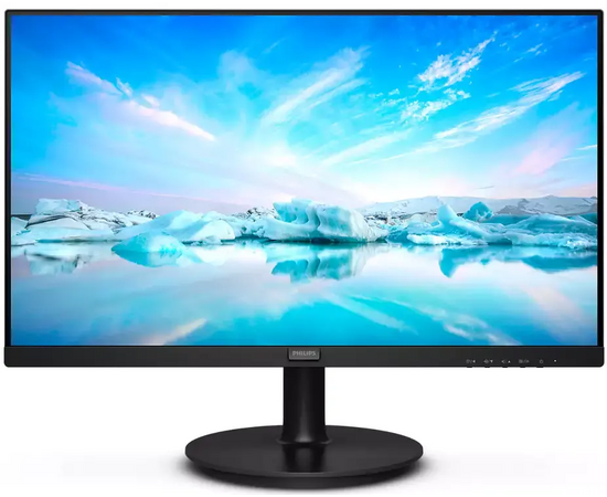  Монитор PHILIPS 27" 271V8LAB (00/01) Black (VA, 1920x1080, D-Sub+HDMI, 4 ms, 178°/178°, 250 cd/m, 4000:1, 100Hz, MM) 