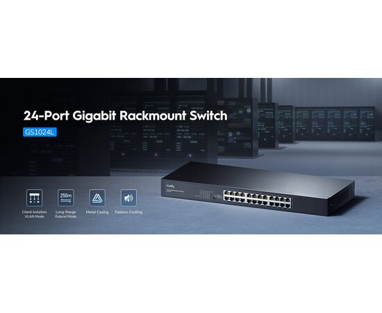  Коммутатор неуправляемый Cudy GS1024L (L2) 24x1Гбит/с 