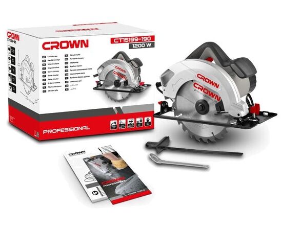  Пила дисковая CROWN CT15199-190 