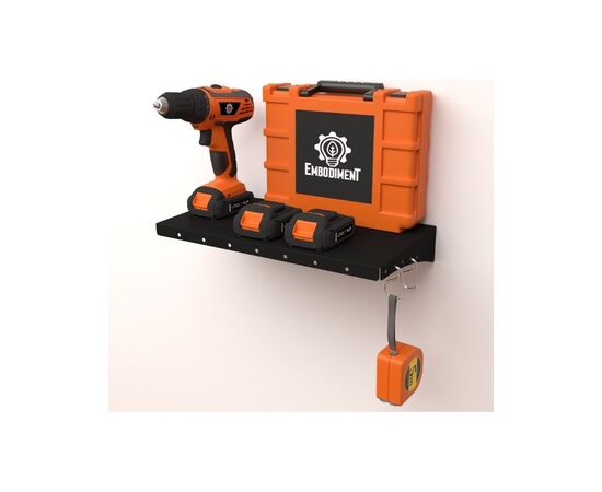  Полка для хранения EMBODIMENT EMB-TB-SH-400x220-B черная 