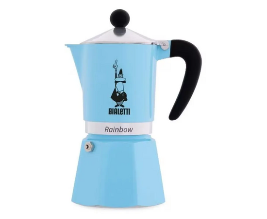  Гейзерная кофеварка Bialetti Rainbow 5043 Light Blue 270мл 