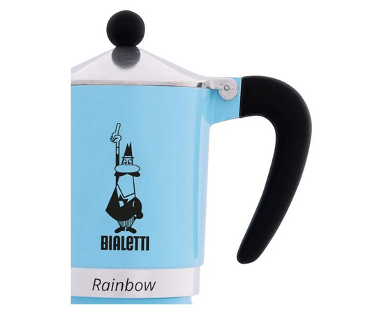  Гейзерная кофеварка Bialetti Rainbow 5043 Light Blue 270мл 