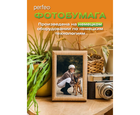  Фотобумага Perfeo 10х15 230 г/м2 глянцевая 50л  (G02) 