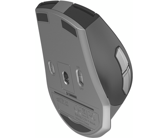  Мышь A4Tech Fstyler FB35S серый/черный оптич. 2000dpi беспров. BT/Radio USB для ноутбука 5but (FB35S 
