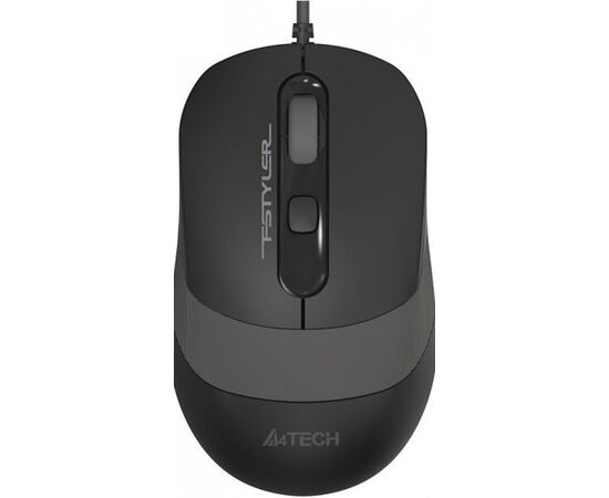 Мышь A4Tech Fstyler FM10S черный/серый оптич. 1600dpi silent USB 3but (FM10S USB GREY) 