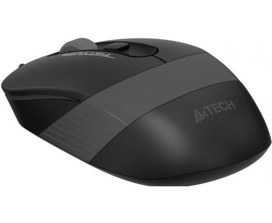  Мышь A4Tech Fstyler FM10S черный/серый оптич. 1600dpi silent USB 3but (FM10S USB GREY) 