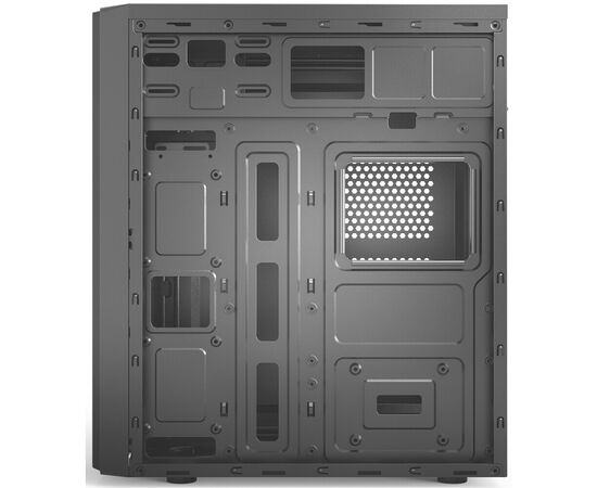  Корпус CBR E180 PCC-ATX-E180-USB32-USB22-WPSU ATX Miditower, без БП, 2*USB 3.0, 2*USB 2.0, HD Audio+Mic, Black 