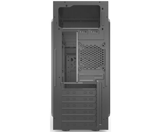 Корпус CBR E180 PCC-ATX-E180-USB32-USB22-WPSU ATX Miditower, без БП, 2*USB 3.0, 2*USB 2.0, HD Audio+Mic, Black 