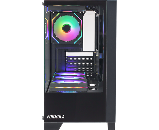  Корпус Formula Crystal Z1M черный без БП mATX 1x120mm 2xUSB2.0 1xUSB3.0 audio bott PSU 