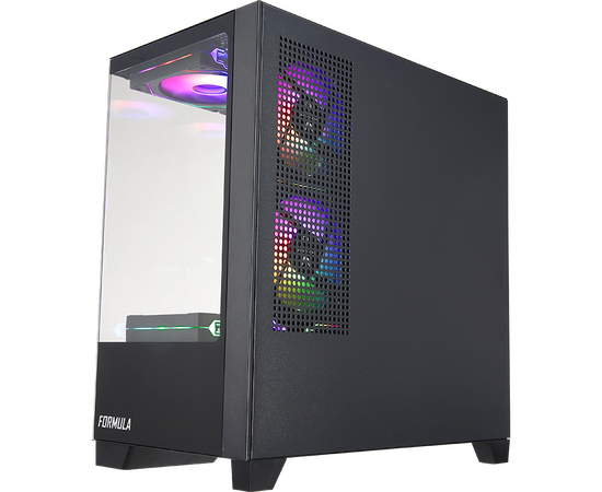  Корпус Formula Crystal Z1M черный без БП mATX 1x120mm 2xUSB2.0 1xUSB3.0 audio bott PSU 