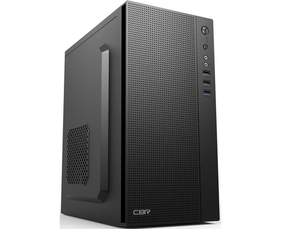  Корпус CBR PCC-MATX-MX12-500W2 mATX Minitower MX12, c БП PSU-ATX500-08EC (500W/80mm), 1*USB 3.0, 2*USB 2.0, HD Audio+Mic, Black 