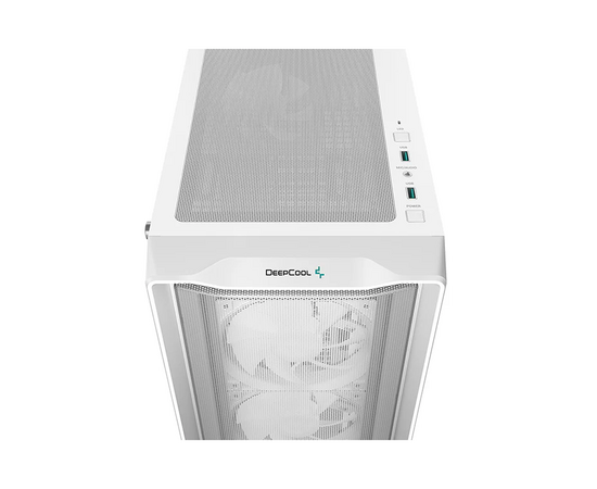  Корпус Deepcool CC560 Mesh V2 WH без БП, боковое окно (закаленное стекло), 3x120мм ARGB LED вентилятор спереди и 1x120мм ARGB LED вентилятор сзади 