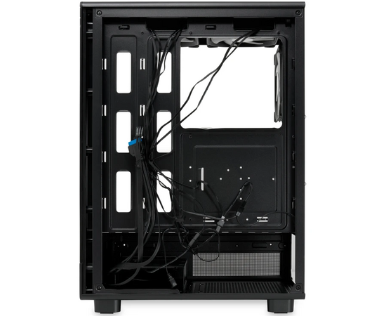  Корпус HSPD F510 (F510-TGBK-ARGB), без БП, Panoramic Mid Tower, Black, TG, 0.5 SPCC, 3x120mm ARGB ATX, mITX 180/280/160mm 1x2.5", 7xPCI 2xUSB- 
