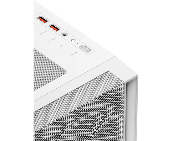  Корпус PcCooler C3D510 WH ARGB без БП, Tempered Glass Full Tower, White, TG, 0.7 SPCC, 3x120mm E-ATX, ATX, mITX 170/390/410mm 2x2.5", 7xPCI 