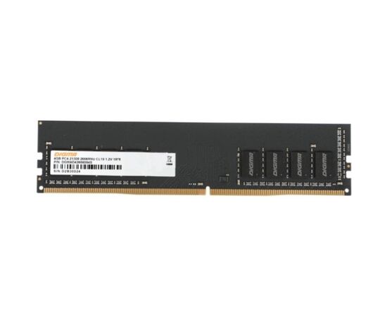  ОЗУ Digma DGMAD42666004S DDR4 4Gb 2666MHz RTL PC4-21300 CL19 DIMM 288-pin 1.2В single rank 