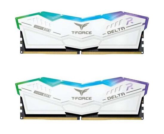  ОЗУ TEAMGROUP T-Force Delta RGB 32GB (FF4D532G7600HC36DDC01) (2x16GB) DDR5 7600MHz CL36 (36-46-46-84) 1.4V / White 