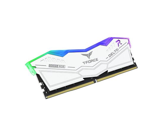  ОЗУ TEAMGROUP T-Force Delta RGB 32GB (FF4D532G7600HC36DDC01) (2x16GB) DDR5 7600MHz CL36 (36-46-46-84) 1.4V / White 