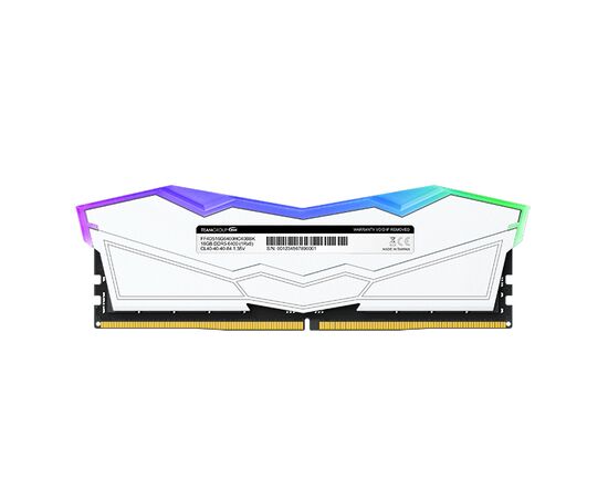  ОЗУ TEAMGROUP T-Force Delta RGB 32GB (FF4D532G7600HC36DDC01) (2x16GB) DDR5 7600MHz CL36 (36-46-46-84) 1.4V / White 