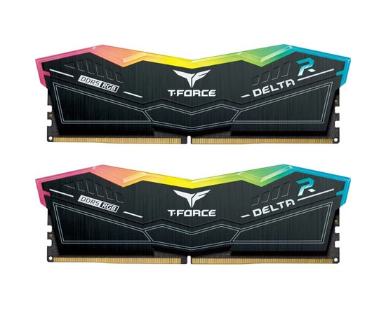  ОЗУ TEAMGROUP T-Force Delta RGB 32GB (FF3D532G5600HC32DC01) (2x16GB) DDR5 5600MHz CL32 (32-36-36-76) 1.2V / Black 