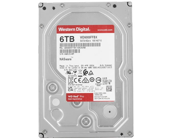  HDD WD Red Pro WD6005FFBX 7200 SATA3 6Tb 256Mb 