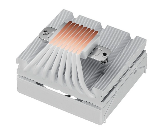  Кулер upHere H85T8 White / 8HPx6mm, 200W TDP, top flow, 1x120mm fan, 600-1650RPM, 68 CFM, 25dBA 